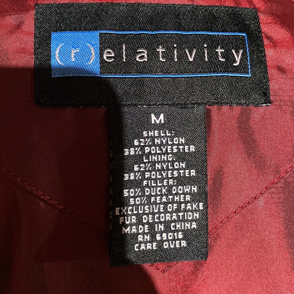 Relativity metallic red zip/button vest - Picture 9 of 9
